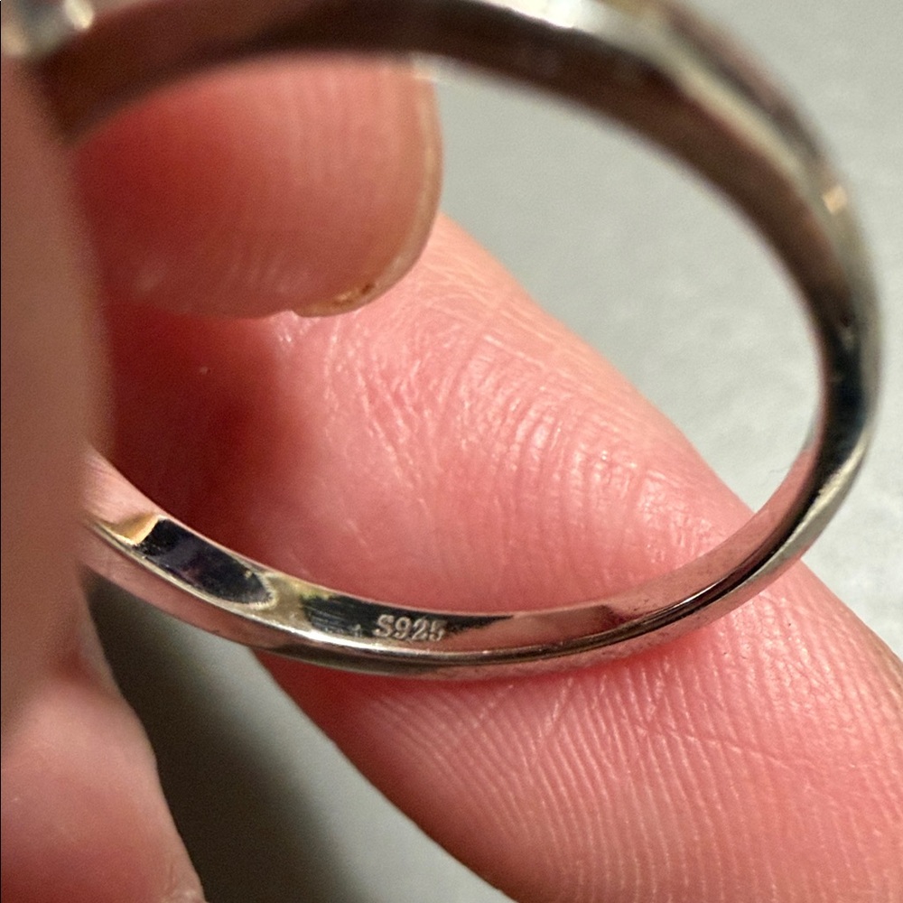 Natural Pearl 925 Sterling Silver Ring – Size 6.5 - Picture 3 of 3